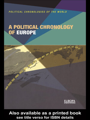 cover image of A Political Chronology of Europe